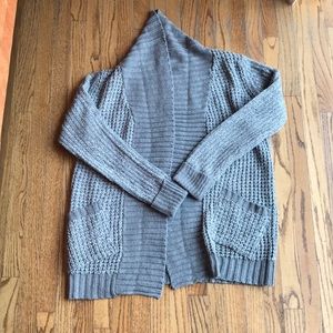 Beautiful and stylish grey and white cardigan